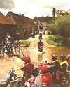 Crossing a river in France