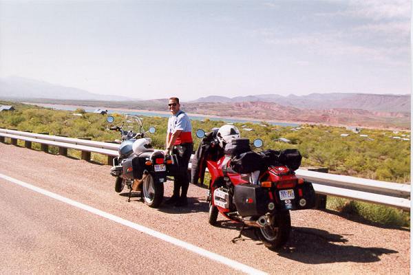 Flat tire stop, near Roosevelt Lake, AZ
