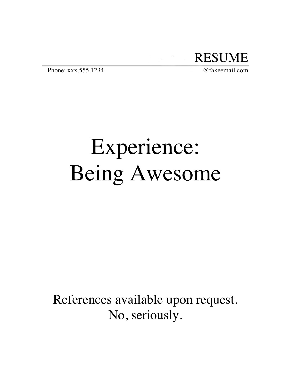 resume