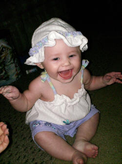 Sittin up all by herself
