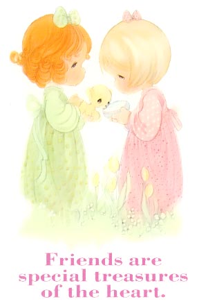 Friends are special treasures of the heart.
