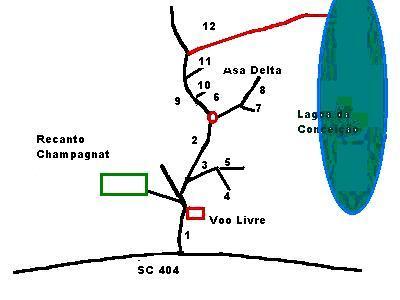 "No guia floripa voc� pode visualisar o mapa da Ilha"