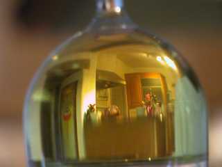 Your kitchen through the wineglass - click for larger view.