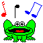 singing frog