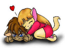 Relena and Heero Kitties
