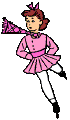 Pink skating girl