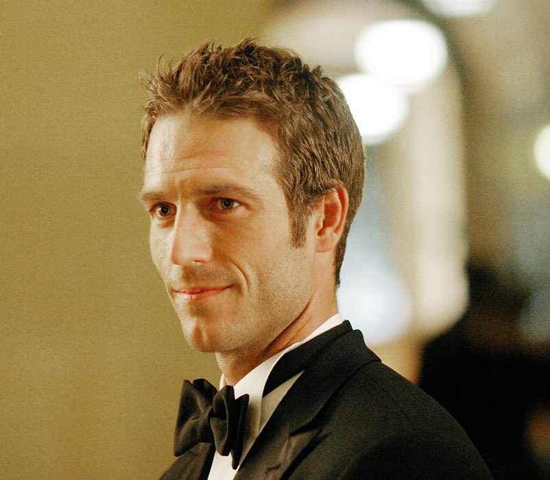 he's in......a tux......