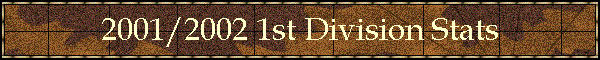 2001/2002 1st Division Stats