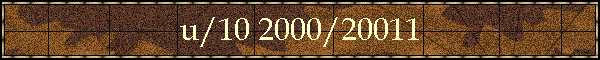 u/10 2000/20011