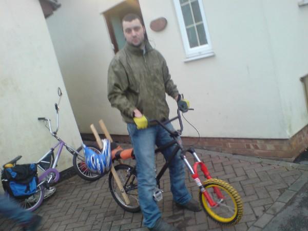 DISCO RIDING HIS WOOD HARD