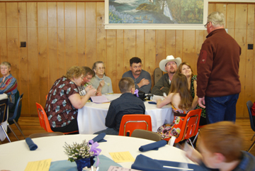 Friends and families enjoy the evening