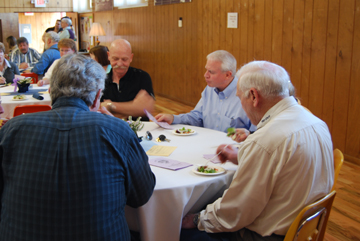 County Commissioner Doug Robertson joins in the celebration