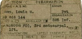 Debarkation Card