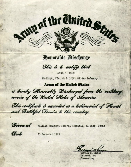 Honorable discharge