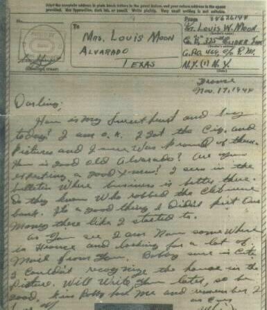 V-Mail Letter
