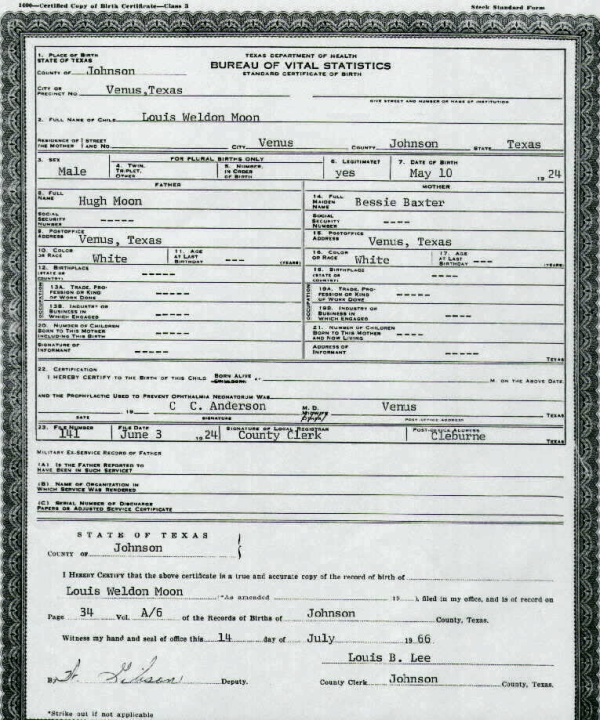 Birth Certificate