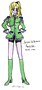 Ariel as a Senshi, coloured