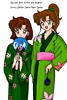 Lita and Juno in Kimonos