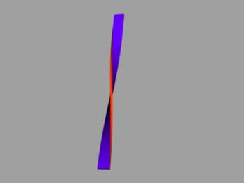 TWISTED STRIP BEFORE BENDING