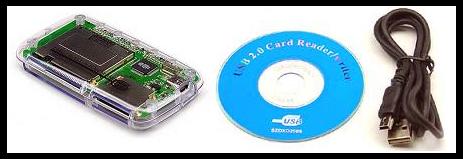USB 2.0 CARD READER/WRITER (25 IN 1)