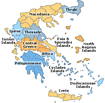 This is a map of Greece