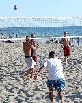 Volleyball in one of the beaches in California