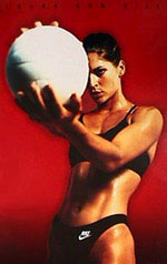 Gabby Reece in one of her Nike Ads