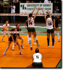 Lauren and Kanoe blocking vs SJSU