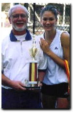 Lauren with her Grandpa Doyle after Fullerton HS won a tournament