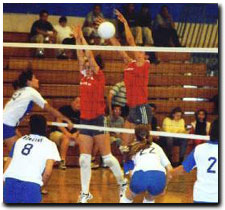 Blocking with the FUHS team.
