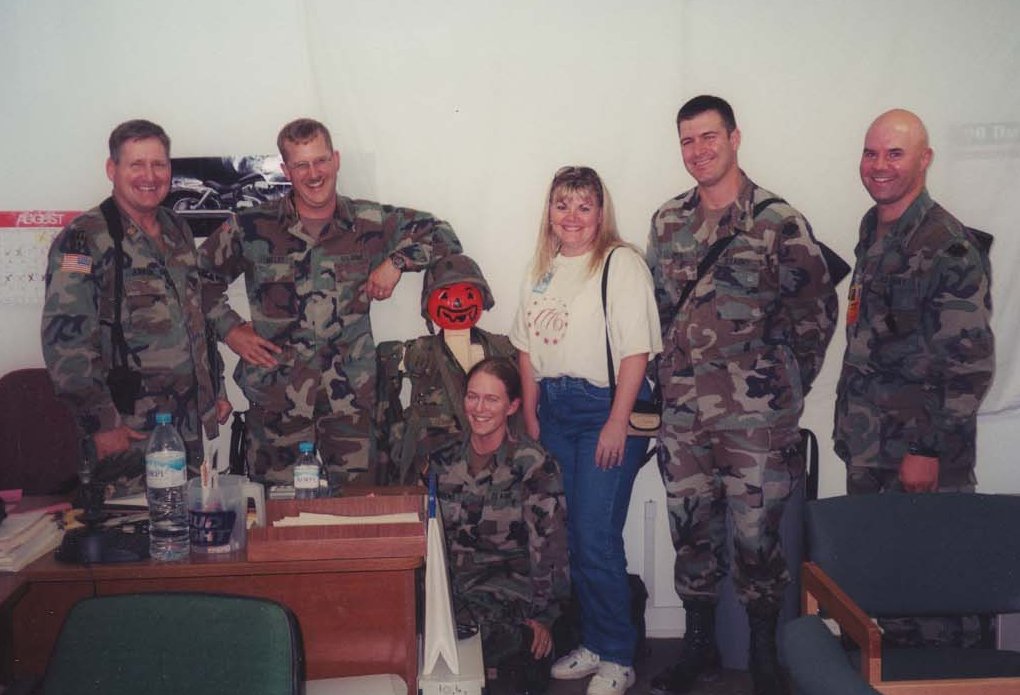 Jill Cerqueira with the 358th in Kosovo 2001