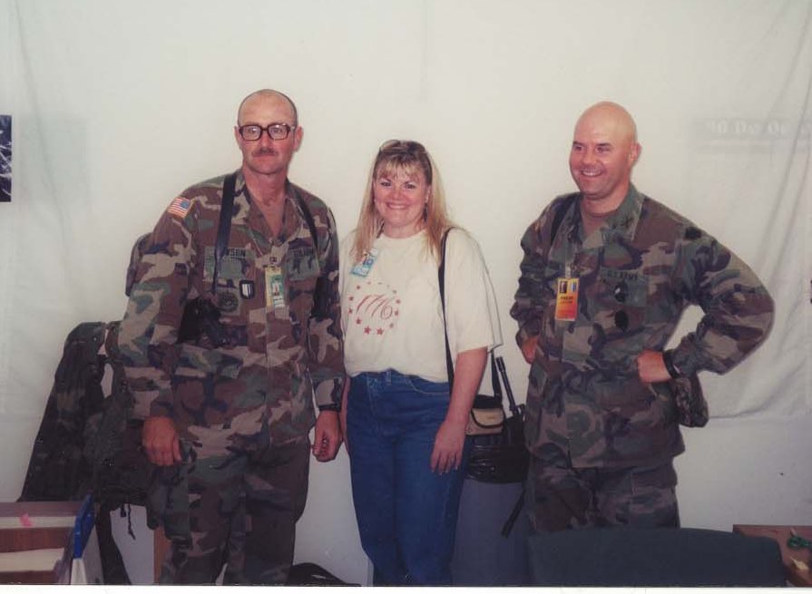 Jill Cerqueira at Camp Bondsteel 2001