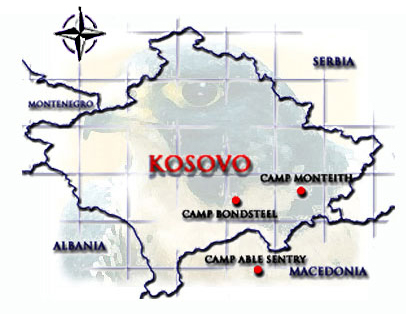 Kosovo map