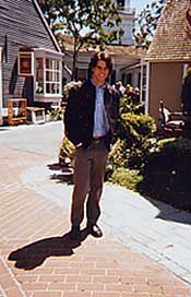 Eddie Cahill on the Lake Glory set