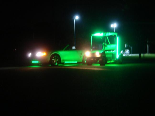 Glowcart and Mustang GT