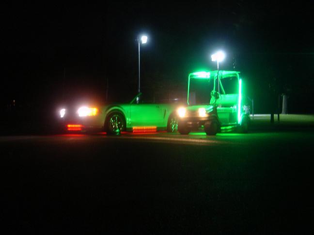 Glowcart and Mustang GT again.
