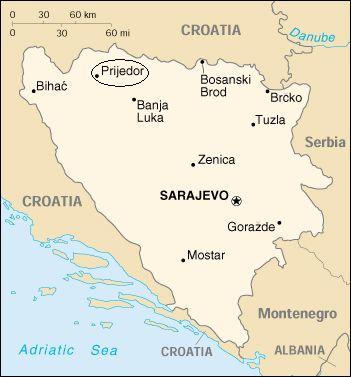 BiH Country Map