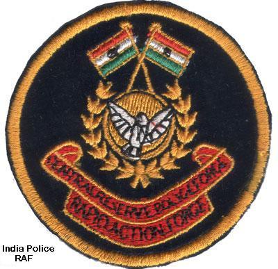 INDIA POLICE: A variant on the RAF patch