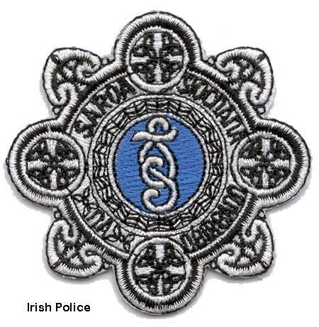 IRISH POLICE: Quite an unusual patch!