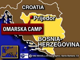 The infamous photograph that exposed the Omarska death camp to the world.