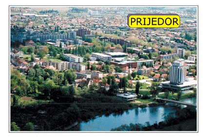 Arial view of Prijedor