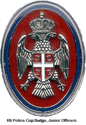 JUNIOR RS POLICE OFFICER CAP BADGE