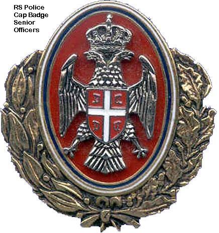 SENIOR RS POLICE OFFICER CAP BADGE