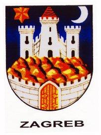 The Zagreb city coat of arms.&nbsp; Click to learn more about Zagreb.