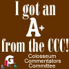 I got an A+ from the CCC!