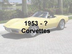 Chevrolet Corvette Muscle Cars