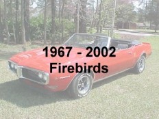 Pontiac Firebird Muscle Cars
