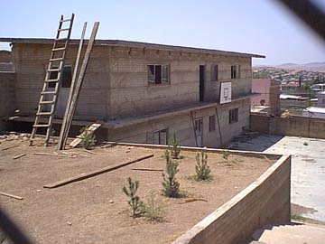 This is a front view of the new roof.