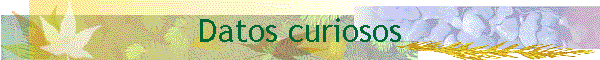 Datos Curiosos