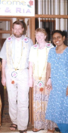 Bert and Ria with Malini